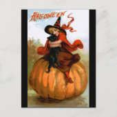 Carte Postale Frances Brundage : Halloween Witch (Devant)