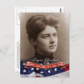 Carte Postale Frances Cleveland, Première Dame des Etats-Unis (Devant / Derrière)