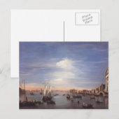 Carte Postale Francesco Guardi- Le Canal de la Giudecca avec Zat (Devant / Derrière)