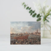 Carte Postale Francesco Guardi- Le Doge sur le Bucintoro, Riva (Debout devant)