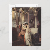 Carte Postale Francesco Hayez - Le dernier baiser de Roméo et Ju (Devant / Derrière)