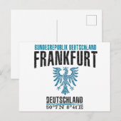 Carte Postale Francfort (Devant / Derrière)