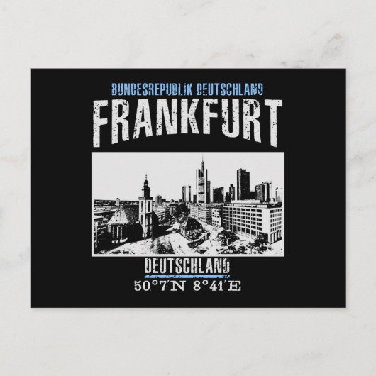Carte Postale Francfort (Devant)