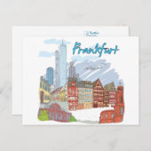 Carte Postale Francfort (Devant / Derrière)