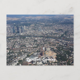 Carte Postale Francfort Allemagne du ciel