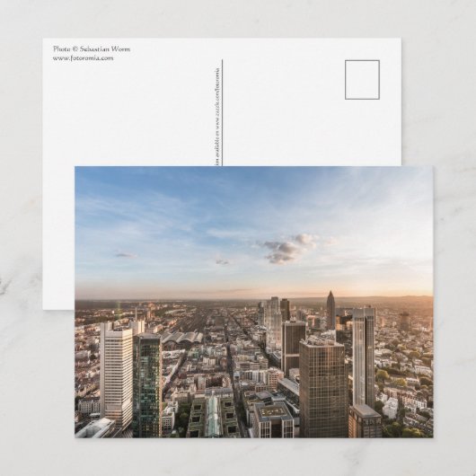 Carte Postale Francfort principal Allemagne (Devant / Derrière)