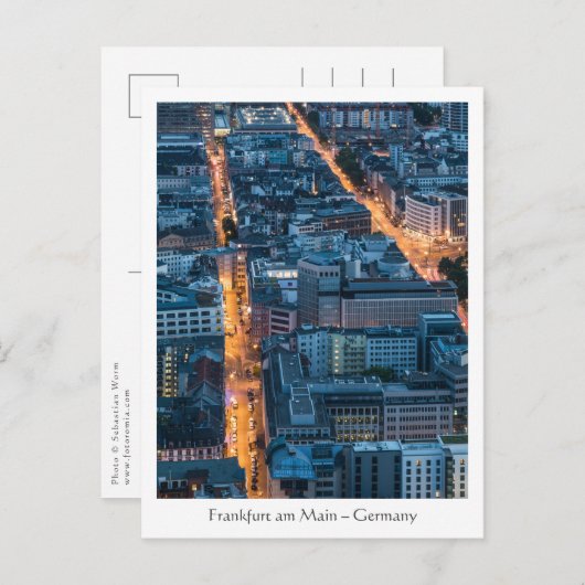 Carte Postale Francfort-sur-le-Main (Devant / Derrière)