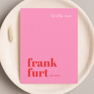 Carte Postale Francfort-sur-le-Main Allemagne ville moderne