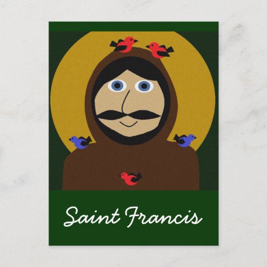 Carte Postale Francis et les oiseaux (Devant)