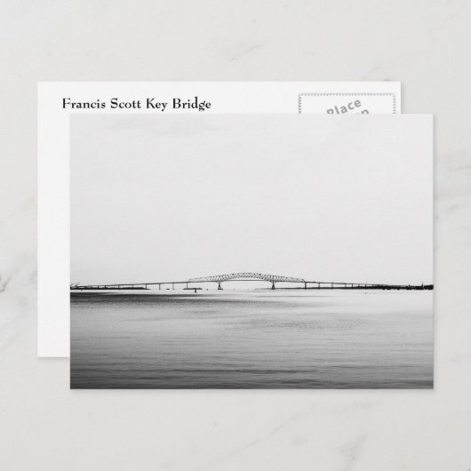 Carte Postale Francis Scott Key Bridge (Devant / Derrière)