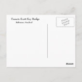 Carte Postale Francis Scott Key Bridge (Dos)
