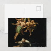 Carte Postale Francisco De Goya - Vol De Sorcières (Devant / Derrière)