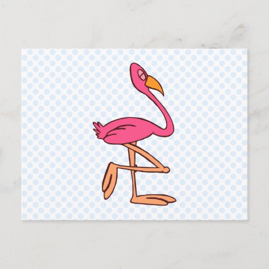 Carte Postale Francisco Flamant rose (Devant)