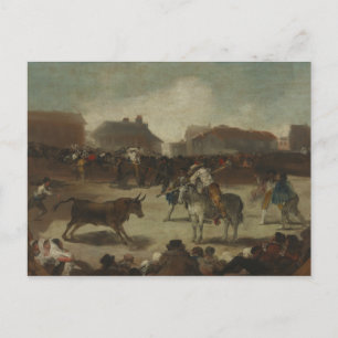 Carte Postale Francisco Goya - Bataille de taureaux dans un vill
