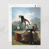 Carte Postale Francisco Goya - Le manikin de paille (Devant / Derrière)