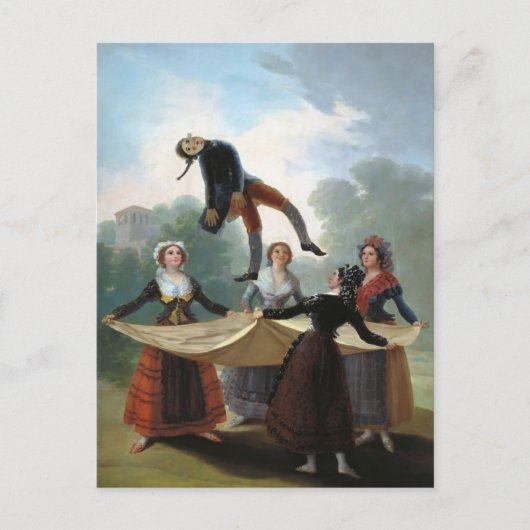 Carte Postale Francisco Goya - Le manikin de paille (Devant)