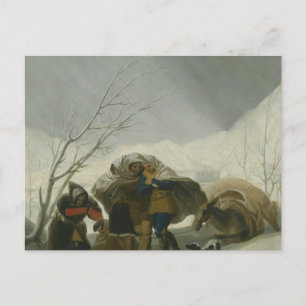 Carte Postale Francisco Goya - Scène d'hiver