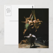 Carte Postale Francisco Goya - Sorcières dans l'air (Devant / Derrière)