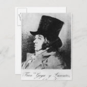 Carte Postale Francisco Jose de Goya y Lucientes | Autoportrait (Devant / Derrière)
