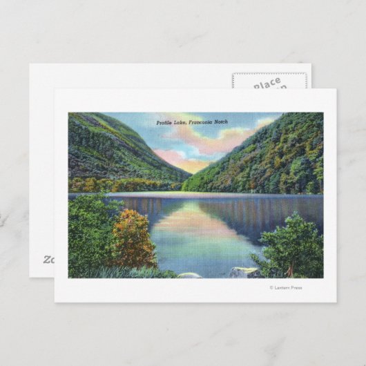 Carte Postale Franconia Notch Vue du lac Profile (Devant / Derrière)