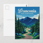 Carte Postale Franconie États-Unis (Devant / Derrière)