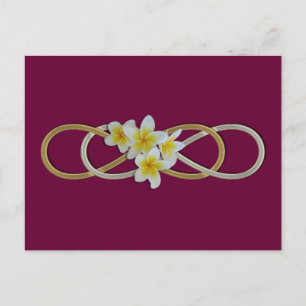 Carte Postale Frangipani double infinité BiColor