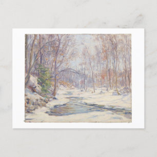 Carte Postale Frank T. Hutchens Peinture, "Un matin d'hiver"