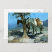 Carte Postale Frank Tenney Johnson Western (Devant / Derrière)