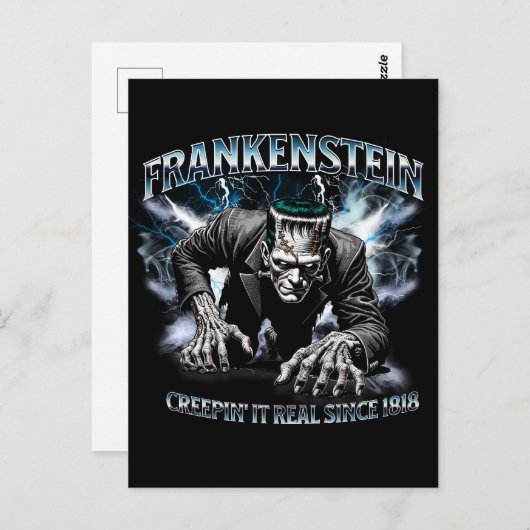Carte postale Frankenstein Bootleg Style (Devant / Derrière)