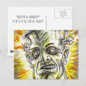 CARTE POSTALE FRANKENSTEIN SHOCK (Devant / Derrière)