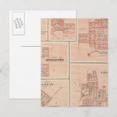 Carte Postale Frankfort, Clinton Co avec Tipton (Devant / Derrière)