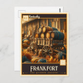 Carte Postale Frankfort, Kentucky | VINTAGE (Devant / Derrière)