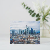 Carte Postale Frankfurt, Allemagne City View (Debout devant)