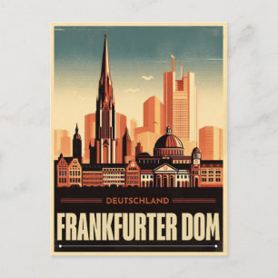 Carte Postale Frankfurter dom am main Frankfurt Cathedra