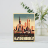 Carte Postale Frankfurter dom am main Frankfurt Cathedra (Debout devant)
