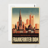 Carte Postale Frankfurter dom am main Frankfurt Cathedra (Devant / Derrière)