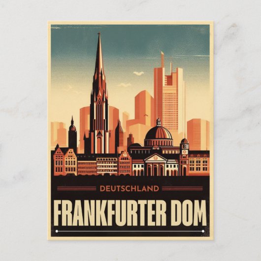Carte Postale Frankfurter dom am main Frankfurt Cathedra (Devant)