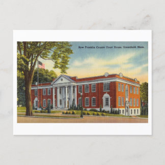 Carte Postale Franklin County Court House à Greenfield, Massachu
