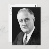Carte Postale Franklin Delano Roosevelt (Devant / Derrière)