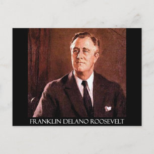 Carte Postale Franklin Delano Roosevelt Produits personnalisable