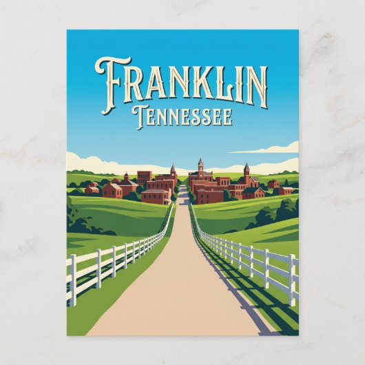 Carte Postale Franklin États-Unis (Devant)