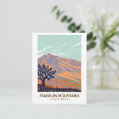 Carte Postale Franklin Mountains State Park Texas Vintage (Debout devant)