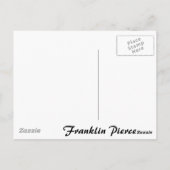 Carte Postale Franklin Pierce 14e Président (Dos)