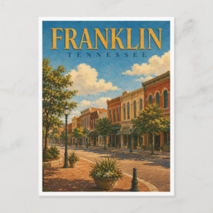 Carte Postale Franklin Tennessee Main Street GeoSaga
