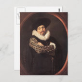 Carte Postale Frans Hals - Portrait d'un homme (Devant / Derrière)