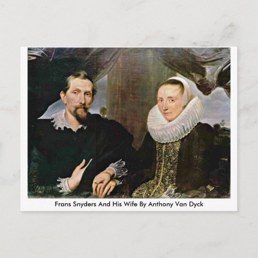 Carte Postale Frans Snyders Et Sa Femme Par Anthony Van Dyck (Devant)