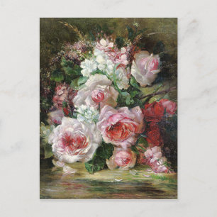 Carte Postale Frans Verhas Bouquet Vintage Rose    