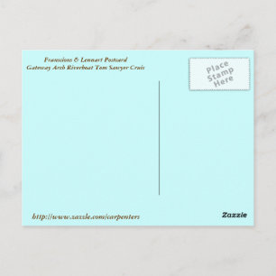 Carte Postale Franscious et Lennart sur le bateau Tom Sowyer