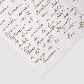 Carte Postale Franse Script  ontkoppeling Tissuepapier (Detail)