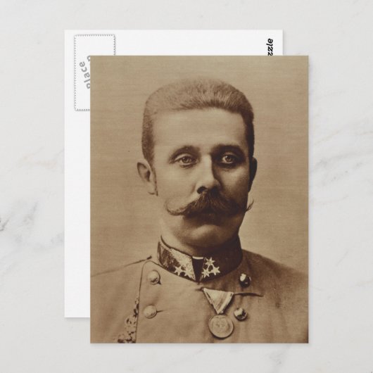 Carte Postale Franz Ferdinand, archiduc d'Autriche (Devant / Derrière)